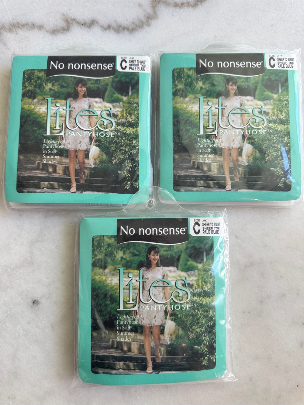 No nonsense Lites Pantyhose - Pale Blue - 3 Pairs